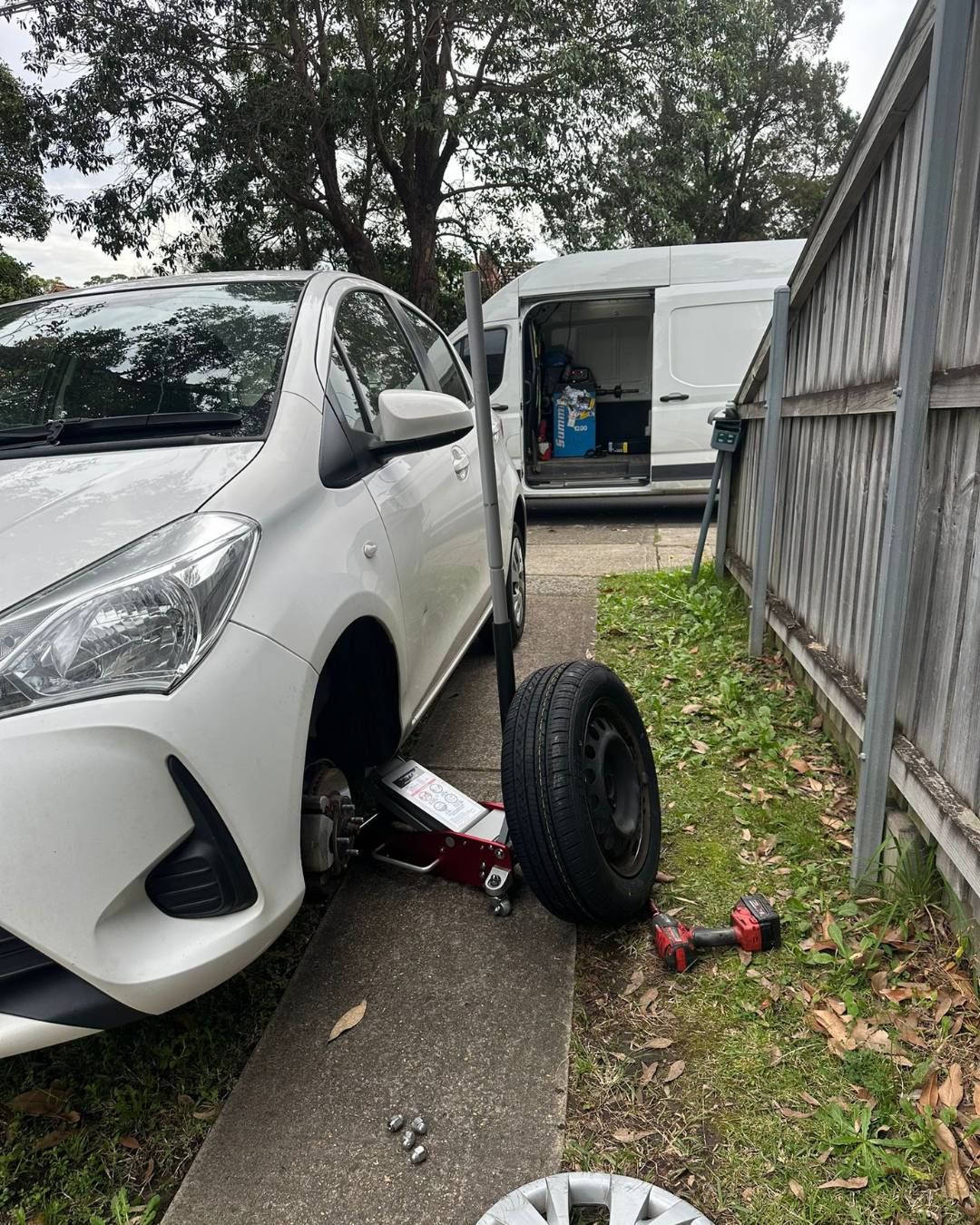 Mobile tyre job Sydney