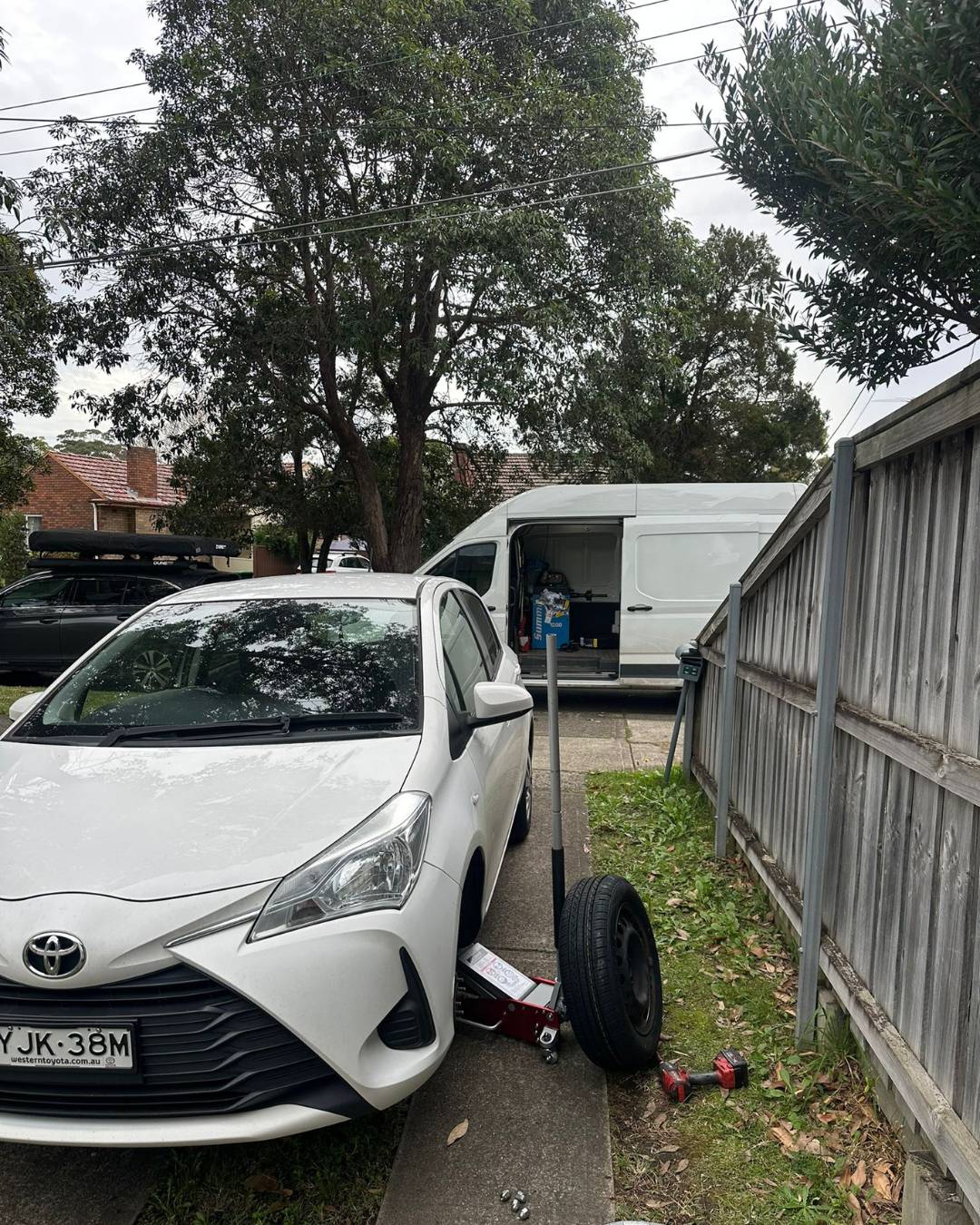 Mobile tyre job Sydney