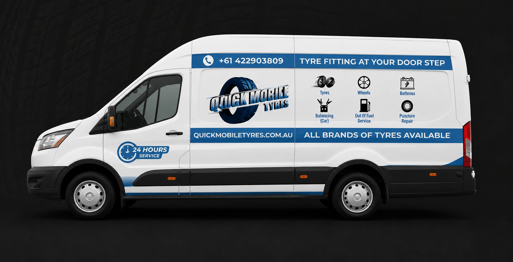 Quick Mobile Tyres service van Sydney